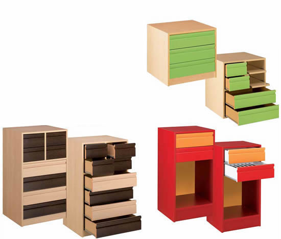 Cajoneras de Madera Combinaciones
