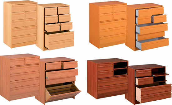 Cajoneras de Madera Combinaciones