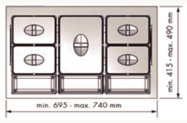 accesorios interiores muebles de cocina